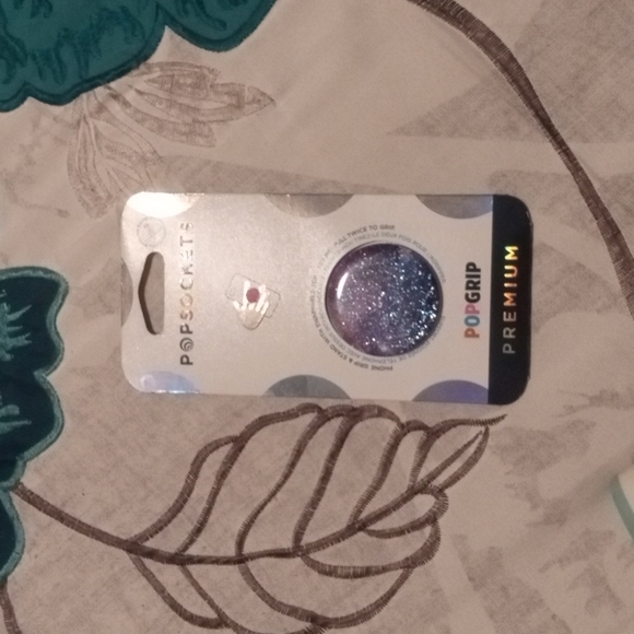 NWT PopSockets - PopGrip Premium Cell Phone Grip and Stand - 💜Glitter Nebula💜 - Picture 9 of 12